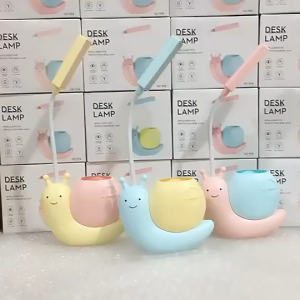 Lampu Tidur Lucu LED - Lampu Belajar - Lampu Multifungsi/Lampu Meja Siput Lucu Lampu Meja LED Tempat Alat Tulis