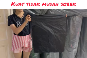 Plastik Kantong Sampah Uk 50x60-40x60-40x50-30x40 isi 100 Pcs - Bahan HDPE Tebal Kuat