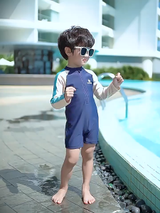 Boys swimsuit  ชุดว่ายน้ำเด็กผู้ชาย มีซิปรูดด้านหน้า ชุดว่ายเด็กชาย  ชุดว่ายน้ำเด็ก 500603
