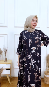 Daster Panjang Busui Friendly - Longdres Busui-Dress Busui