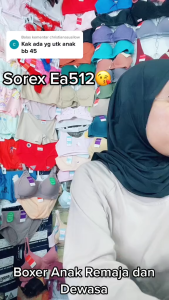 Celana Dalam Wanita Sorex EA512 Seamless Lusinan Anti Nyiplak Bahan Super Soft Anti Bakteri
