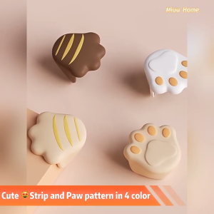 Table Corner Protector Baby Children Cute Soft Cat Paw Table Edge Protector Penutup Bucu Meja 桌角防撞貼