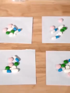 Kotak Penyimpanan Obat Dengan 7 Sekat / Kotak Obat Model Bulat 7 Hari Grid