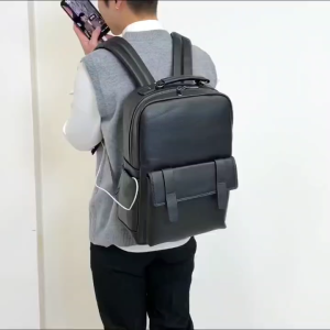 Ransel Pria Simple Fashionable Kulit Sapi ASLII