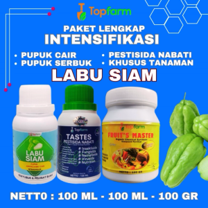 Pupuk Topfarm / Pupuk Paket Lengkap Buah Labu Siam / Pupuk Khusus Labu Siam / Pupuk Booster Buah Labu Siam / Pupuk Labu Siam Terbaik / Pupuk Pembesar dan Pelebat Buah Labu Siam