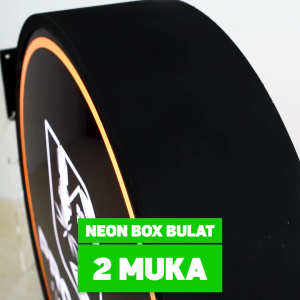 Neon Box Bulat uk 40cm 2 Sisi Sudah Termasuk Bracket Tinggal Pasang - Lazada