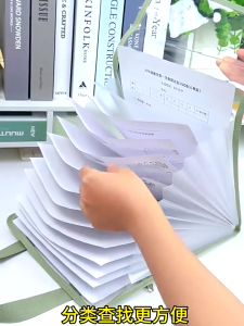 Transparent Organ Bag 13 Layers Expanding File Folder Paper Organizers Document Wholesale Notebook Spring School Supplies