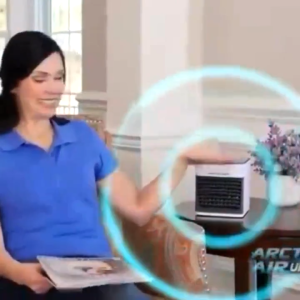 AC Mini Portable Air Cooler Ori Impor Pendingin Ruangan Mini Lampu LED - AIR-AC