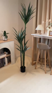 ต้นยัคคา ต้นไม้ปลอม ไม้มงคลสำหรับตกแต่งบ้านออฟฟิศ Yucca plants ( สินค้ามีคุณภาพ พร้อมส่ง!! )