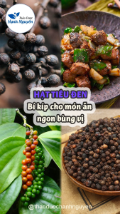 Hạt tiêu đen 100g tiêu đen khô nguyên hạt cay thơm gia vị nấu ăn tẩm ướp pha đồ chấm