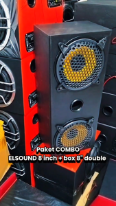 Paket Combo Speaker Elsound 8 Inch plus box 8 Double Dan Ram 8 Inch