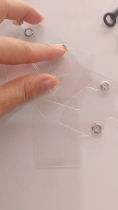 BF-C1106 Gantungan Casing HP Plastik Mika Bening Universal / Cantolan Holder Phone Chain Transparan