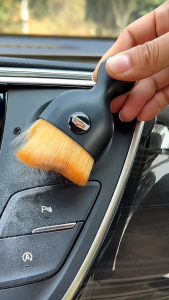 Sikat Pembersih Interior Mobil Gagang Pendek Bahan Nilon Brush Kualitas Tinggi 10x5cm