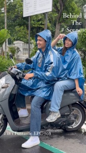 Jas Hujan Ponco Dua Kepala 2IN1 Dewasa Elmondo 708