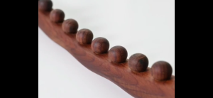 Alat Pijat Kayu Tongkat Massage Exercise Stick Tean Beads - Brown