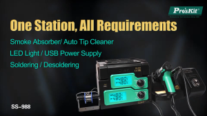PROSKIT SS-988B 6 IN 1 Multifunction Solderingiron/Desoldering Station