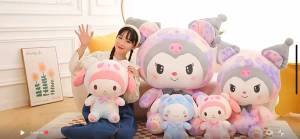 Kuromi Cinnamoroll Kt Cat Plush Toy Pendant Doll Toy