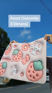 Keset Lantai Diatomite 3D Keset Anti Slip Motif Lucu