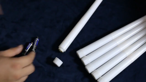 Nến cây điện tử nến que chạy pin dài 27cm kèm đế đứng trang trí sinh nhật đám cưới tiệc lãng mạn nhà hàng khách sạn