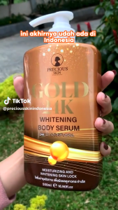 Precious Skin Thailand Gold 24K Body Serum / whitening Serum / Niacinamide Serum / Gold Serum 500 ml