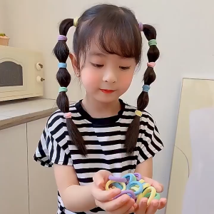 20/50/100 ชิ้น ยางรัดผม กับสีพาสเทล คลอเลียม ยืดหยุ่นสูง ไม่กินผม ไม่ดึงผม ใส่สบาย