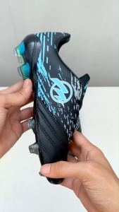 Muhsa.co Sepatu Sepak Bola Anak Iridescent Impact Jr Fg Black Blue 33 s/d 38