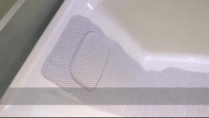 (COD)♦♦ Bathtub Anti-slip Mat with Suction Cups Hollow Out PVC Bath Cushion for Bathroom