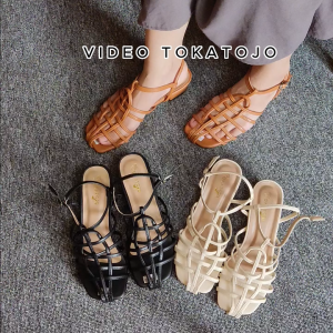 Sandal Wanita Heels Tali 3cm Kekinian Terbaru 2024 Ringan antislip JA02