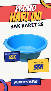Bak Karet 28/45 Jumbo Anti Pecah / Bak Air Jumbo / Bak Anti Pecah