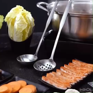 กระบวยสุกี้ หนา3มิล สแตนเลสแท้ ไม่ขึ้นสนิม ใช้ตักน้ำซุป ชาบู สุกี้