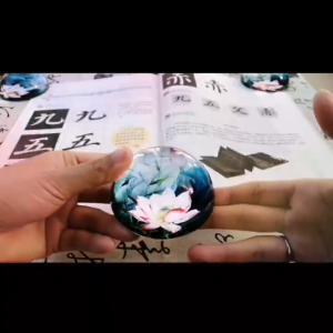 Chặn Giấy Giọt Nước Thủy Tinh Pha Lê Chịu Lực Tốt Luyện Tập Thư Pháp Phong Cách Cổ Phong Decor Trang Trí