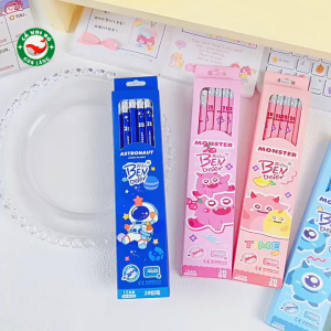 Hộp 12 bút chì 2B có đầu tẩy Ben beier Monster