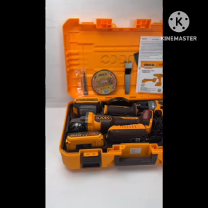 INGCO  รุ่น CKLI2027310 ชุดคอมโบ้ 20โวลต์ สว่านกระแทก+เครื่องเจียร แบต 2.0Ah.x1 และ 4.0 Ah.x1 พร้อมแท่นชาร์จ