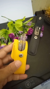KOREK KUPING 6 in 1 LENGKAP POUCH KULIT STAINLESS EAR PICK 6 in 1 SET PEMBERSIH TELINGA