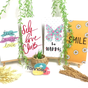 HIASAN DINDING WALL DECOR PAJANGAN POSTER DEKORASI KAMAR RUMAH KATA MOTIVASI WARNA