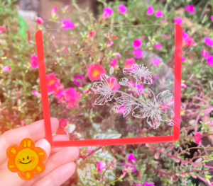 กรอบใส่ พรบ ลายมินิมอล