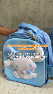 Tas Ransel Kuromi Melody Sanrio Ransel Anak TK SD Anak Perempuan Ransel Sekolah Anak Cinnamoroll