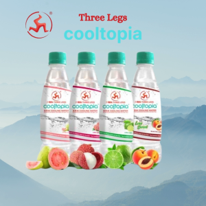 💥SARAWAK READY STOCK💥AIR BADAK THREE LEG COOLTOPIA LYCHEE OR GUAVA FLAVOUR 320ML🥰🍁✔️