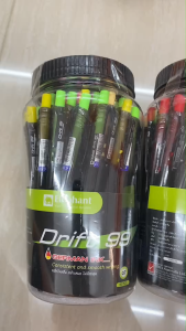 ปากกาลูกลื่น ตราช้าง DRIFT99 0.7มม สีน้ำเงิน/แดง แบบกด 50ด้าม/กระปุก (ราคา/กระปุก) | เคแคมปัส เครื่องเขียน