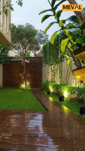MEVAL Lampu Sorot LED Tenaga Surya Flood light - Putih