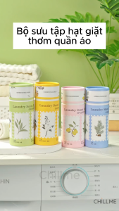 Hạt thơm lưu hương quần áo xả vải Chillme 200g hương nước hoa nhẹ nhàng khử khuẩn lưu hương 168 giờ