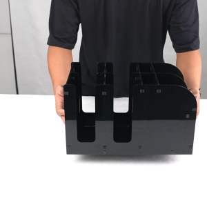 Rak Cup Holder & Condiment Akrilik Multifungsi Komplit 4 Slot