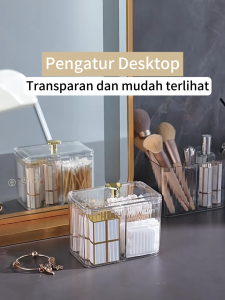 O-KAY Kotak Penyimpanan Kapas Muka Cutton Buds / Kotak Penyimpanan Serbaguna