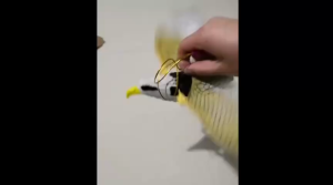 Hanging Flying Bird Cat Toy 360 Degree Rotating Eagle Bird String Pet Interactive Toy Flying Bird Cat Toy