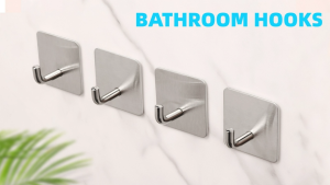 5psc Adhesive Hooks Heavy Duty Sticky Hooks Wall HangersWaterproof Stainless Steel Hanger Towel Holder onHooks Hanger Wall Hook Heavy Duty