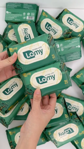 KHO BÌNH THẠNH_Khăn ướt Lamy không cồn không parabens cao cấp dành cho em bé gói 20 tờ