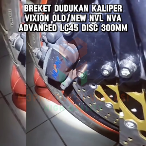 Bracket Pangkon Breket Piringan Disc Cakram Depan Vixion Old / New NvL NvA Advanced LC45 - Buat Disc Lebar 300 mm