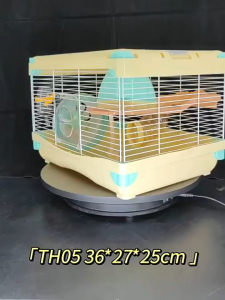 กรงหนู 2 ชั้น 3สี ได้พร้อมอุปกรณ์ วงล้อ ขวดน้ำ บ้านหนู ขนาด 30x23x28 CM