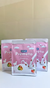 Susu Kambing Etawa Bubuk 1kg untuk Tumbuh Kembang Anak - Rasa Strawberry - DairyGo Gold - Paket 5x