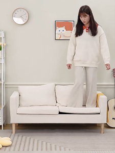 WD โซฟา 1/2/3 ที่นั่ง โซฟามินิมอล  โซฟาสไตล์นอดิก sofa เฟอร์นิเจอร์ มีพนักพิง ราคาถูก